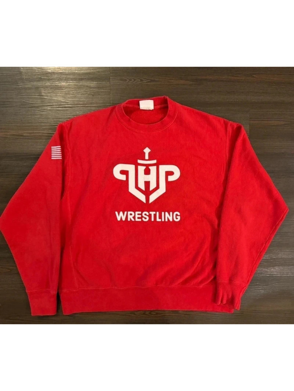 Champion reverse weave sweater wrestling American flag extra large men